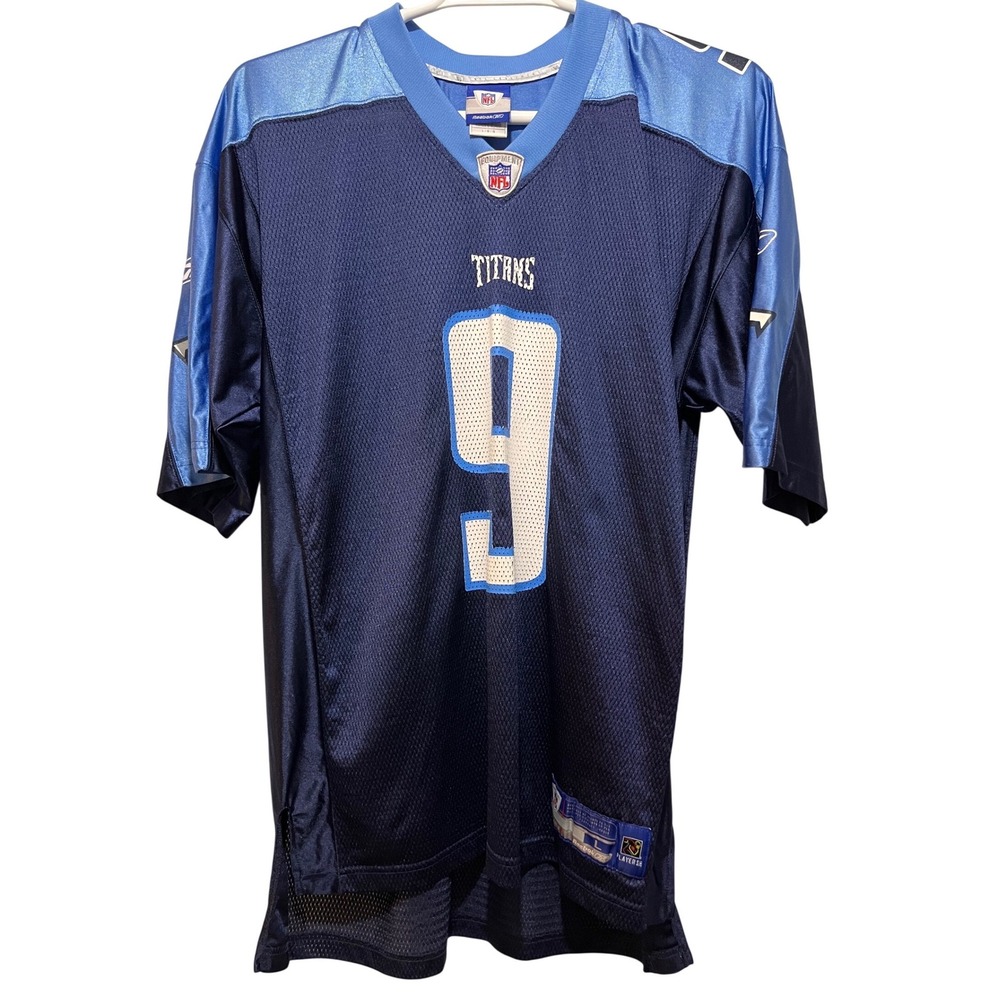 Reebok Football‎ Jersey Steve McNair Tennessee Titans Large Navy Blue